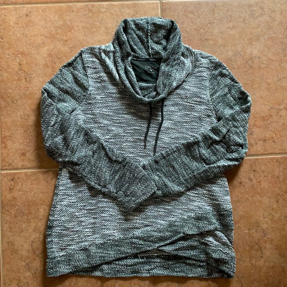 Calvin Klein Performance funnel neck top with ties.